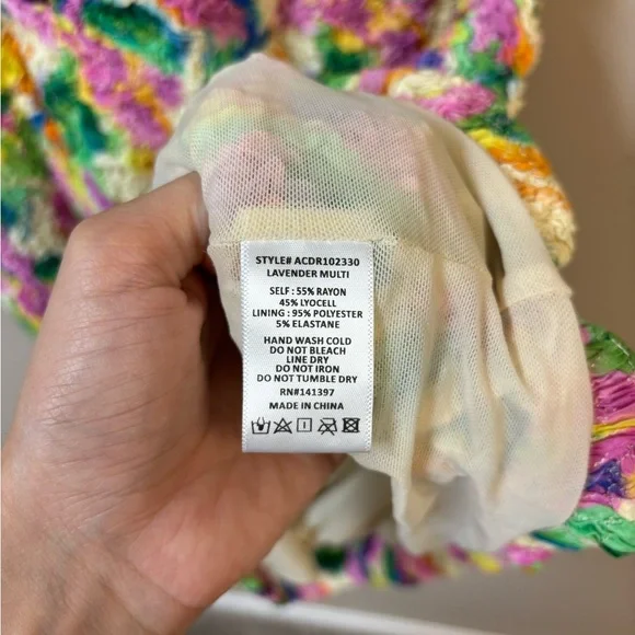 ASTR the Label Dolcetto Stretch Mini Dress in Lavender Multi Medium NEW‎ - Picture 9 of 9